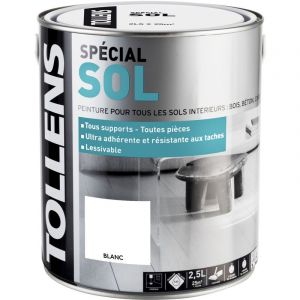 Image de Tollens Peinture sol intérieur coloris blanc 2 5 L