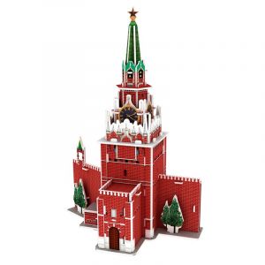 Dam Puzzle 3d en carton de la place rouge &agrave; moscou. 33 pi&egrave;ces.