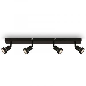 Réglette 4 spots Rugi 4xGU10 LED noir