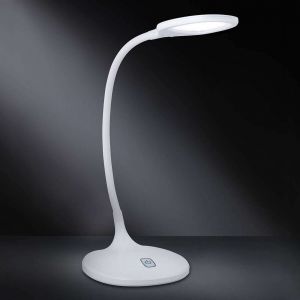 Image de Wofi Lampe de bureau LED dimmable Yava en blanc