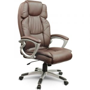 JanSport Fauteuil de bureau en cuir marron Sofotel EG-227