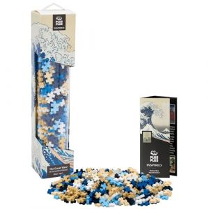 Plus Plus Inspired - Tube cr&eacute;atif Adulte de 350 pi&egrave;ces - Inspiration La Grande Vague de Katsushika Hokusai - Jeu de Construction Adulte - PP4278