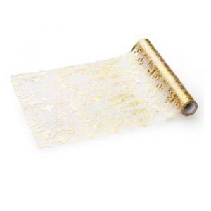 Tapis en maille, imprim&eacute; dor&eacute;, 0,36 x 9 m