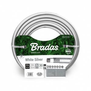 Image de Bradas Tuyau d'arrosage WHITE LINE, 1/2', argent/blanc, 50 m