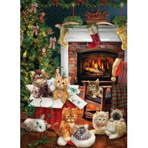 Image de Cobble hill Christmas Kittens