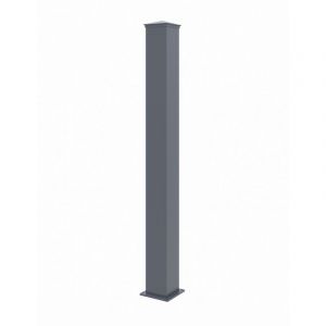 Casanoov - Poteau eifel 15x15 en aluminium H.166cm - Gris anthracite