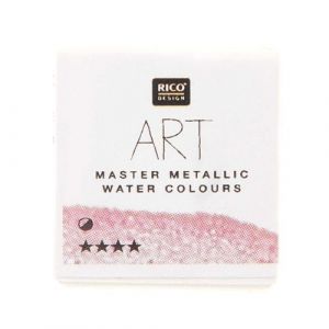 Rico Peinture Aquarelle m&eacute;tallique 1/2 godet - Rose p&acirc;le