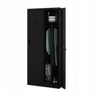 Armoire industrielle en m&eacute;tal pour les documents KACPER, 800 x 1800 x 500 mm, noir