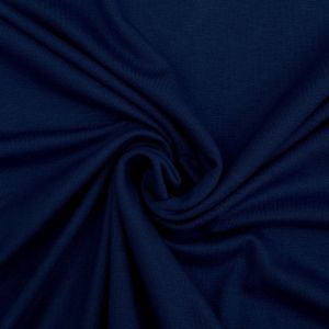 Craftine Tissu Jersey Viscose uni Bleu marine