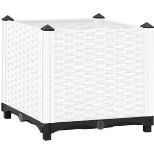 VidaXL Lit surélevé 40x40x38 cm Polypropylène White