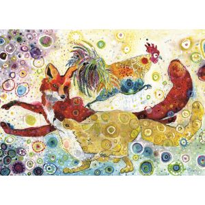 Grafika Sally Rich - Leaping Fox's