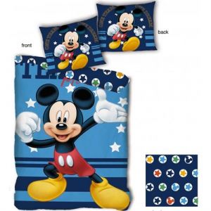 Mickey Disney Stars - Parure de Lit Enfant - Housse de Couette Coton