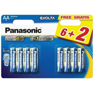 Panasonic Pile LR06 AA 6+2