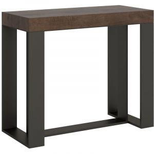 Console Futura Noyer cadre Anthracite