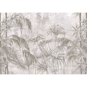 AG ART Poster intissé jungle en noir et blanc - 155 x 110 cm