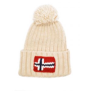 Napapijri Bonnet Semiury 4 One Size White Cap Grey