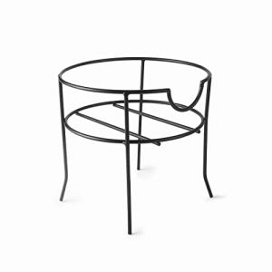 Lacor 61955 - Support de carafe d’eau, Support de distributeur de boissons, Support de pichet avec réf. 61951, Nettoyage facile, Fil d’acier, résistant et durable, 19,5 x 18,5 cm, noir mat