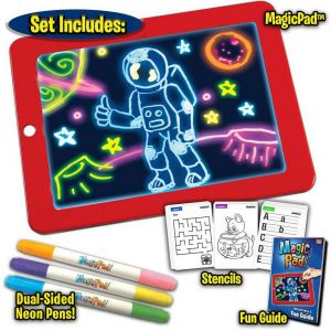 3d Magic Led Conseil D'écriture, Art Creative Pad Avec Un Pinceau De Dessin, Hi-Tech Portable Planche À Dessin Pour Les Enfants, Dessiner, Écrire, Tablette D'apprentissage