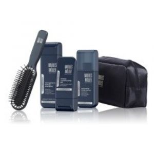 Marlies Moller Set : Gel fijador fijaci&oacute;n flexible 100 ml + Champ&uacute; energizante 200 ml + cepillo