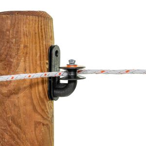 Gallagher Isolateurs pour clôture électrique d'angle à poulie pour piquets bois (x30)