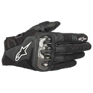Alpinestars Gants textile/cuir SMX-1 Air V2 noir/jaune fluo - M