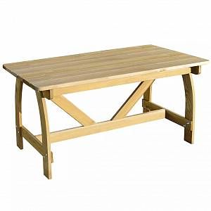 Image de VidaXL Table de jardin en bois pin imprégné