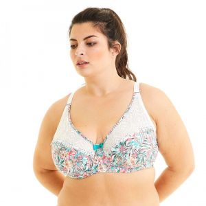 Soutien-gorge grand maintien turquoise Ukulele - Pomm'Poire