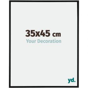 Yd. Your Decoration - 35x45 cm - Cadres Photos en Aluminium Avec Verre acrylique - Anti-Reflet - Excellente Qualité - Noir Mat - Cadre Decoration Murale - Kent