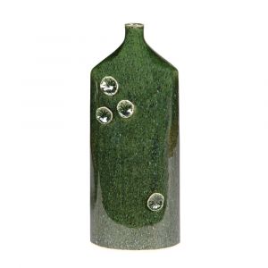 Table passion Vase bouteille Venus 15x36 cm - Vert - C&eacute;ramique