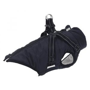 VidaXL Manteau pour chiens avec harnais imperm&eacute;able r&eacute;fl&eacute;chissant L32