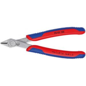 Image de Knipex Pinces electroniques coupantes diagonales, long. 125 mm - INOX - coupe à ras, poids 106 g