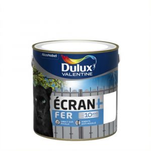 Image de Dulux Valentine Peinture fer antirouille Ecran+ blanc brillant 0 5L