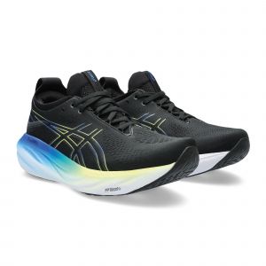 Image de Asics Nimbus 25 Homme Chaussures de Course Noir Jaune