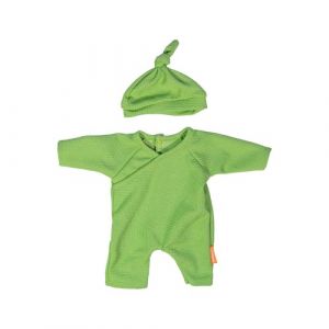 Miniland Baby ML Poupées: PYJAMA avec BONNET 32cm, vert, 18m+