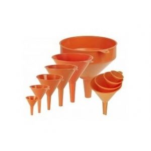 Image de Outifrance 8360006 - Jeu de 4 entonnoirs plastique diam. 50/75/100/120 mm, sans filtre