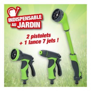 Outiror Lot de 3 pistolets d'arrosage Kinzo