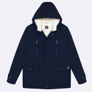 Faguo Parka en coton VERNON Bleu