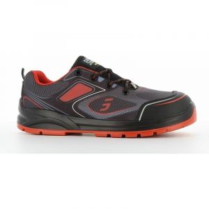 Safety Jogger Chaussures de Sécurité à Embout en Acier - Rouge EU 40, Basket de Travail S1P Confortables pour Hommes et Femmes Cador, antidérapantes et absorbant les chocs, idéales pour la logistique