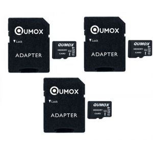 Qumox Lot de 3 Cartes m&eacute;moire Micro SD SDHC 32go 32Go 32g TF Carte Class 10 UHS-I 70MB-S 15MB-S pour Appareils Photo, Drones,Smartphone