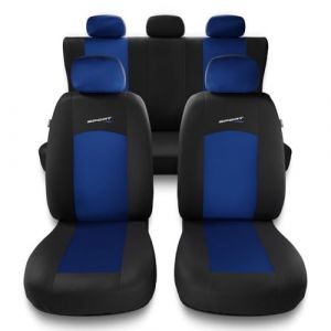 Mossa Housses de siège adaptées pour Dacia Sandero I, II (2008-2019) - housse siege voiture universelles - couverture siege - S-BL