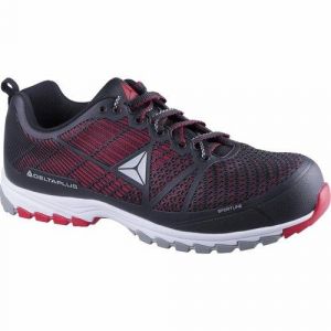 Delta Plus Chaussure basse PU/mesh S1P HRO SRC noir/rouge 41 DSPORTS1P,