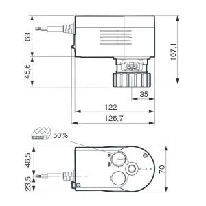 Sauter MOTEUR VANNE 3 VOIES AVM104F020