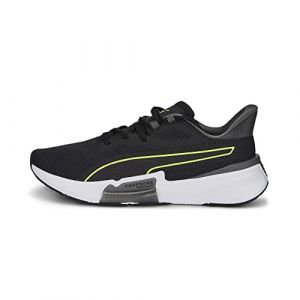 Puma PWRFrame TR, Chaussure de Gymnastique Homme, Black-Castlerock-Lime Squeeze, 42 EU