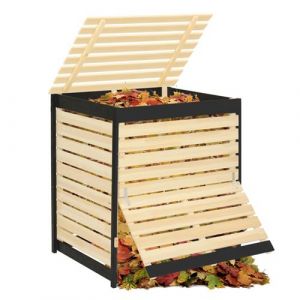 Idmarket Bac &agrave; compost en bois 500L