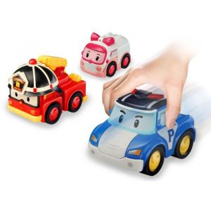 Image de Silverlit ROBOCAR POLI- Voitures à Friction - Pack de 3