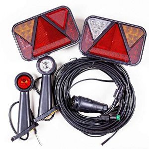 Kit éclairage remorque: feux arrières led fristom ft-270, feux gabarits led horpol ld 726 + faisceau 5,5m 13 broches