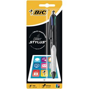 Bic Cristal Stylus Grip 4 couleurs avec stylet intégré