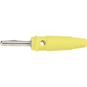 Bkl electronic Fiche banane mâle Ø 4 mm 072151-P jaune 1 pc(s)