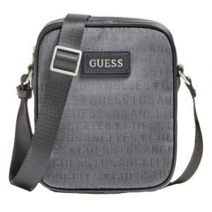 Guess Pochette Homme Front Logo Gris