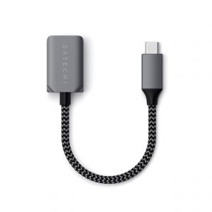 SATECHI Adaptateur USB-C 3.0 vers USB-A 3.0 - M/F - Gris